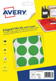 Avery etiket a5 30mm rond blister 240st groen