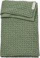 Meyco baby wafel katoen ledikant deken - olive green - 100x150cm - 1.0 tog