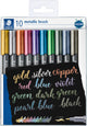 Staedtler metallic brush pen set 10 kleuren