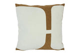 Countryfield kussen jos wit bruin 45x45x7cm - afbeelding 1