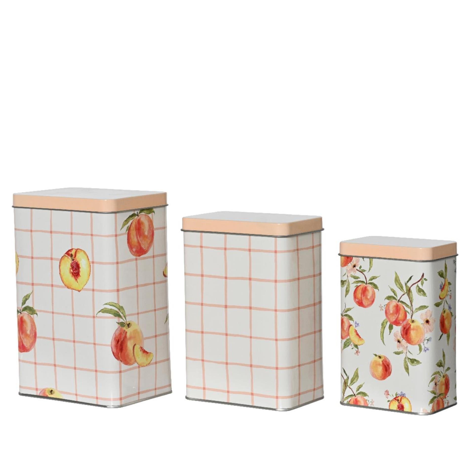 Decoris opbergblik 3-delig h18.5cm multi