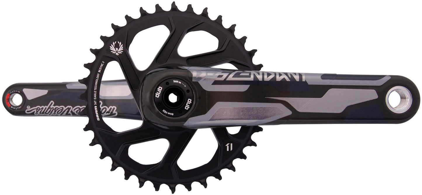 Truvativ crankstel descendant troy lee design eagle dh crankset truv.desc.troy lee de.eagle dh dub83 36t