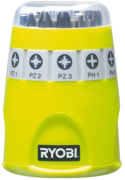 Ryobi rak10sd serie - schroefbittenset - 10 stuks - magnetische houder
