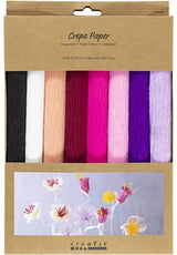 Creativ company crepepapier paars en roze harmonie - 8st. - afbeelding 1