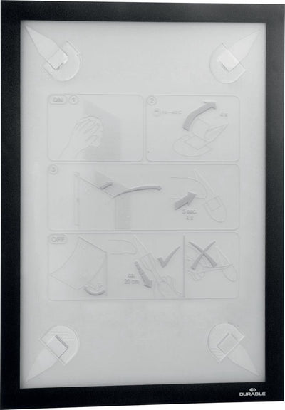 Durable 484301 documenthouder zwart (b x h) 236 mm x 323 mm din a4 staand, din a4 liggend
