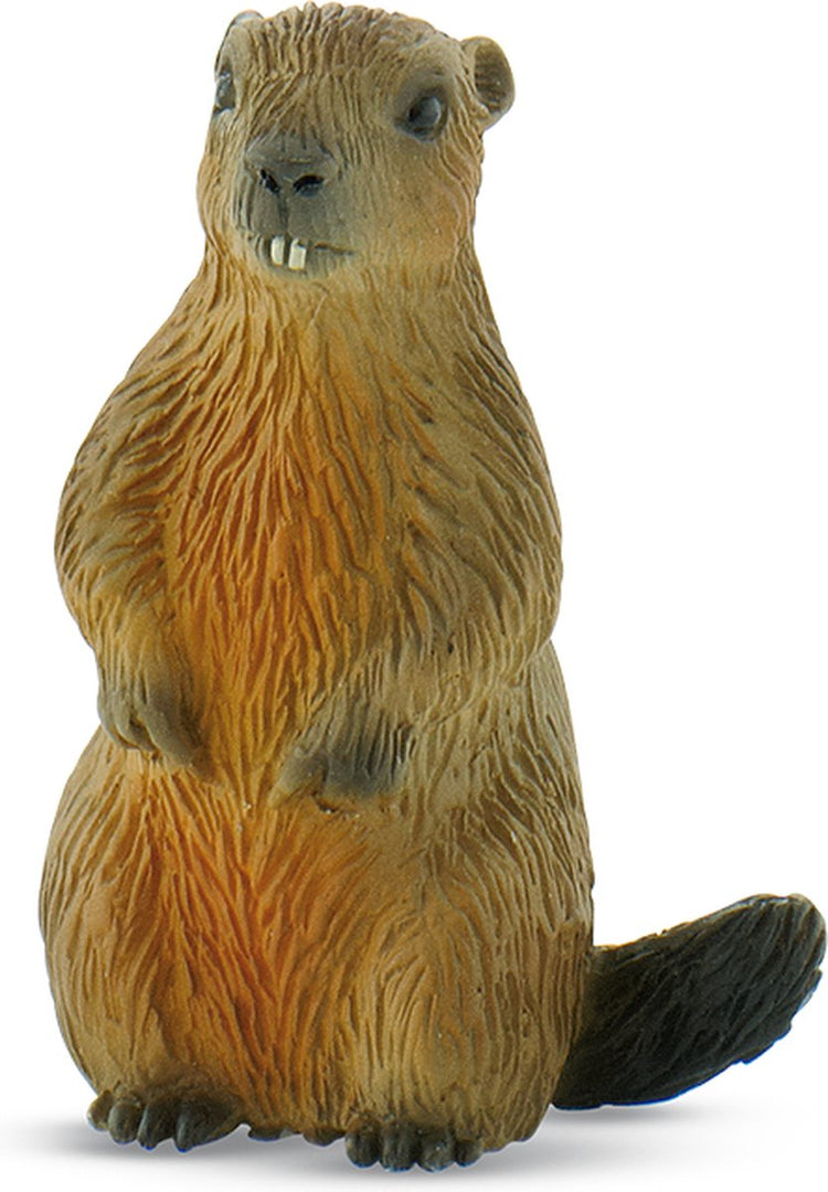Bullyland 64455 – speelfiguur en verzamelfiguur marmot – levensecht en detailrijk vormgegeven – ideaal als taartfiguur en klein cadeautje voor kinderen vanaf 3 jaar.