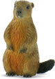 Bullyland 64455 – speelfiguur en verzamelfiguur marmot – levensecht en detailrijk vormgegeven – ideaal als taartfiguur en klein cadeautje voor kinderen vanaf 3 jaar.