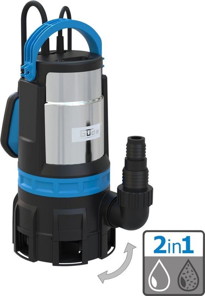 Güde multifunctionele dompelpomp gs750.1 voor helder vuil water - 750w - 16.500 l u