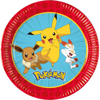 Globos papieren borden 20cm next generation pokemon - 8st.