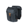 Basil Miles Tarpaulin - Dubbele fietstas, waterdicht, 34L, zwart oranje