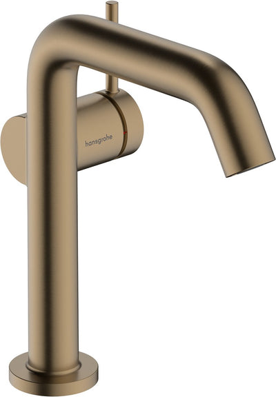 Hansgrohe tecturis s - wastafelkraan - ééngreeps bediening - coolstart energiebesparend - met afvoerplug - 150mm maat - brushed bronze