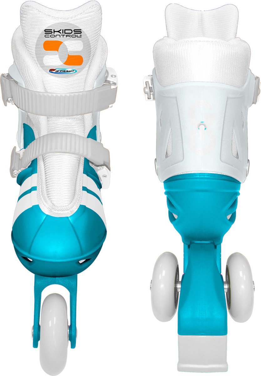 Stamp adjustable two in one 3 wheels skate skids control unisex size 27-30