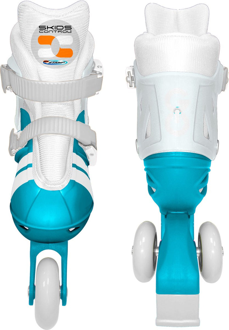 Stamp adjustable two in one 3 wheels skate skids control unisex size 27-30