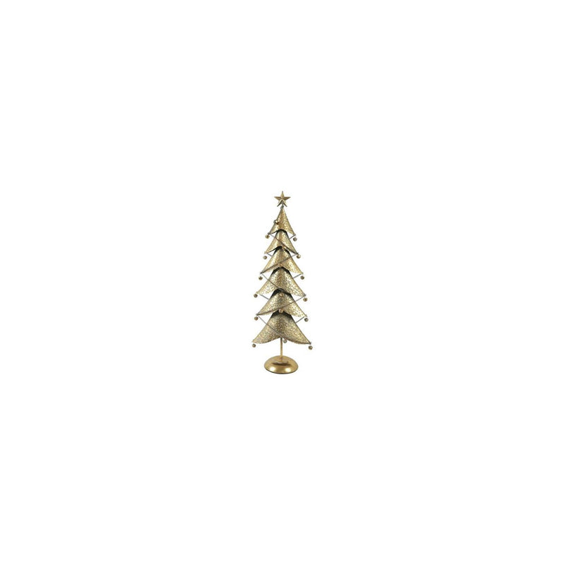 Country field countryfield kerstboom balas goud metaal 28x16x80cm