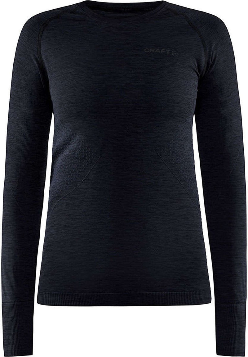 Craft core dry active comfort ls w dames thermoshirt - zwart