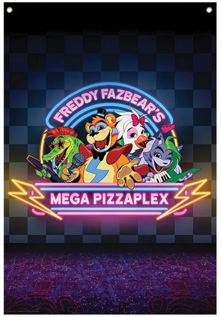 Fanattik five nights at freddy's wall banner-mega pizzaplex (diversen) nieuw