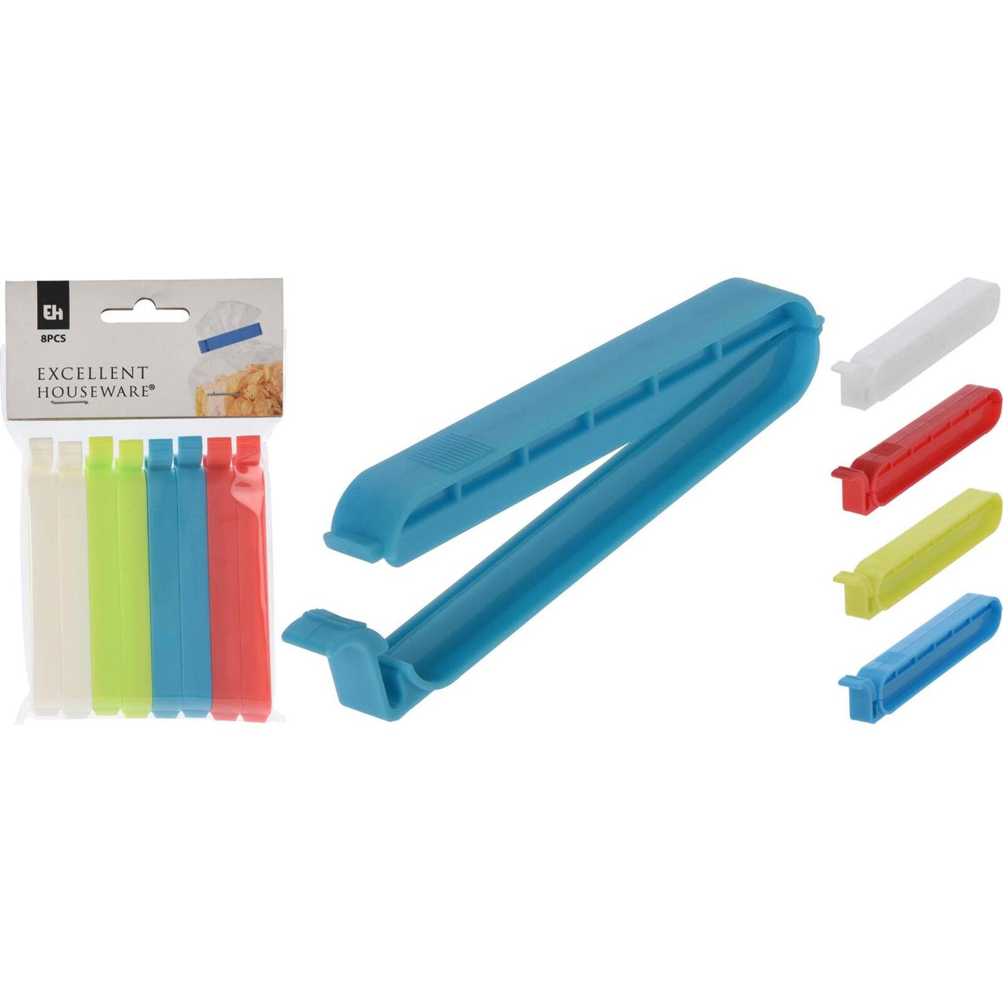 Excellent houseware vershoudclips 10cm zakje a 8 stuks