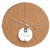 Excellent houseware onderzetter kurk rond set a 3 stuks