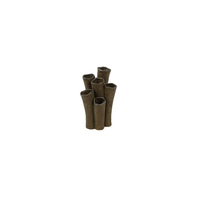 Country field countryfield vaas enix bruin aardewerk 12,5x9,5x20,5cm