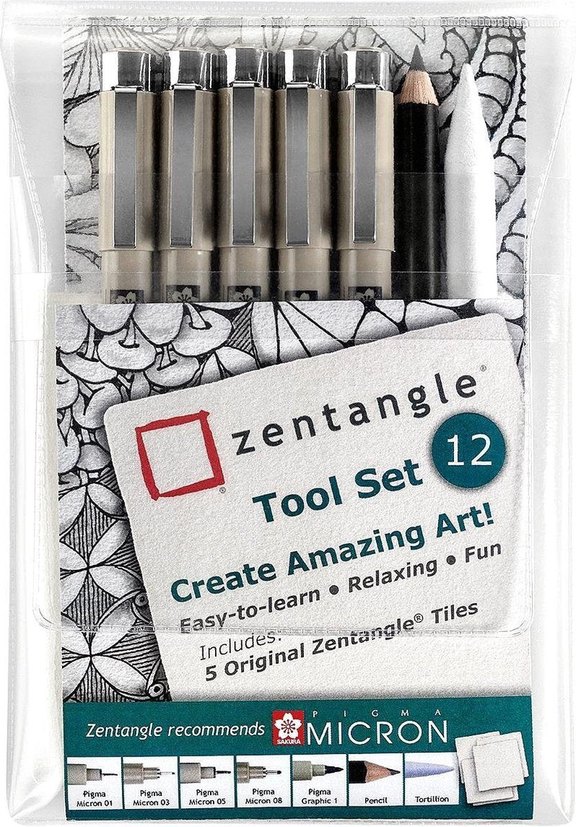 Sakura zentangle tool set - 12-delig