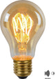 Lucide a60 twilight sensor - filament lamp - ø 6 cm - led - e27 - 1x4w 2200k - dag nacht sensor - amber