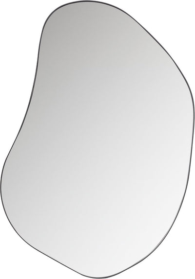 Woood romee organische spiegel - metaal - zwart - 100x70x4