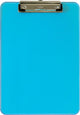 Merkloos sans marque klembord maul a4 staand transparant neon blauw - 1 stuks