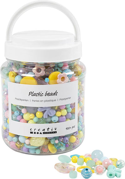 Creativ company https: www.cchobby.nl plastic-kralen-d-5-35-mm-gatgrootte-1-8-mm-ca-900-stuk-diverse-kleuren-700-ml-1-doosje