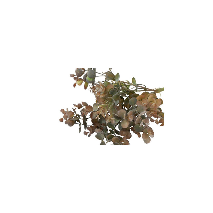 Countryfield kunstbloem steker eucalyptus licht bruin zijde ø15x33cm
