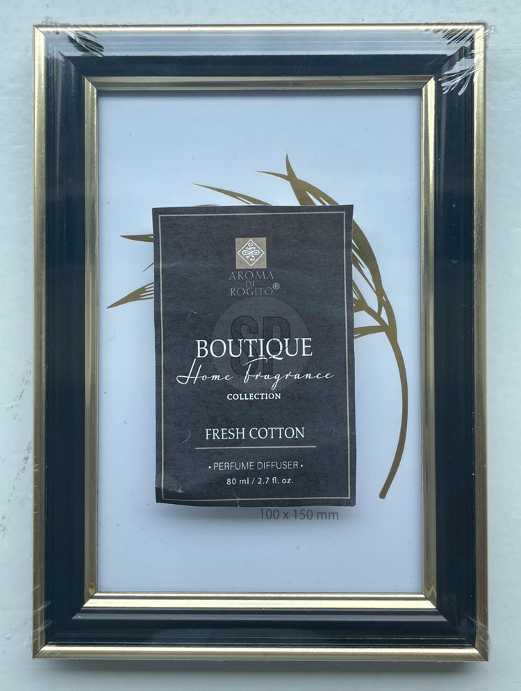 Home styling fotolijst kunststof zwart goud 15x20cm