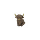 Countryfield beeld schotse hooglander zittend walker bruin polystone 8,5x6,5x10,5cm