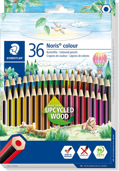 Staedtler noris colour kleurpotlood made from upcycled wood - set 36 st