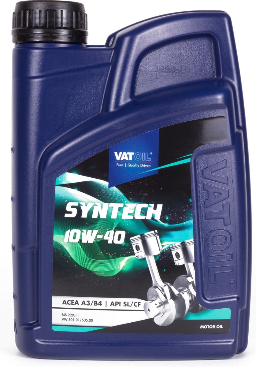 Vatoil motorolie 10w-40 - synthetisch - 1 liter - voor benzine, diesel en lpg