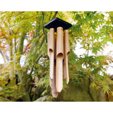 Decoris windgong hout bamboe l13-h85cm - afbeelding 2
