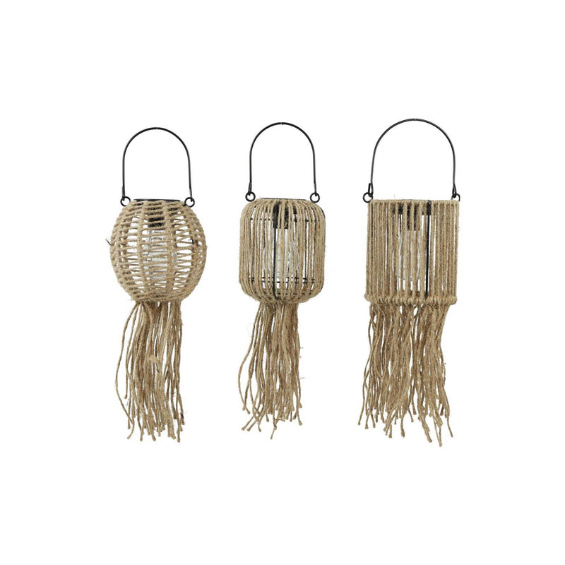Countryfield solar hanglamp jute h15cm