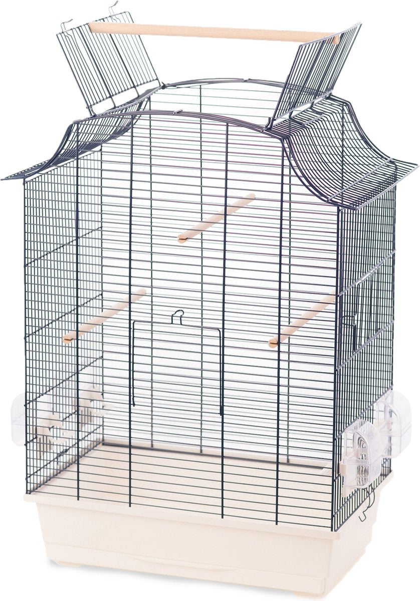 Flamingo - vogelkooi solor sky - wit - 52x31x65cm