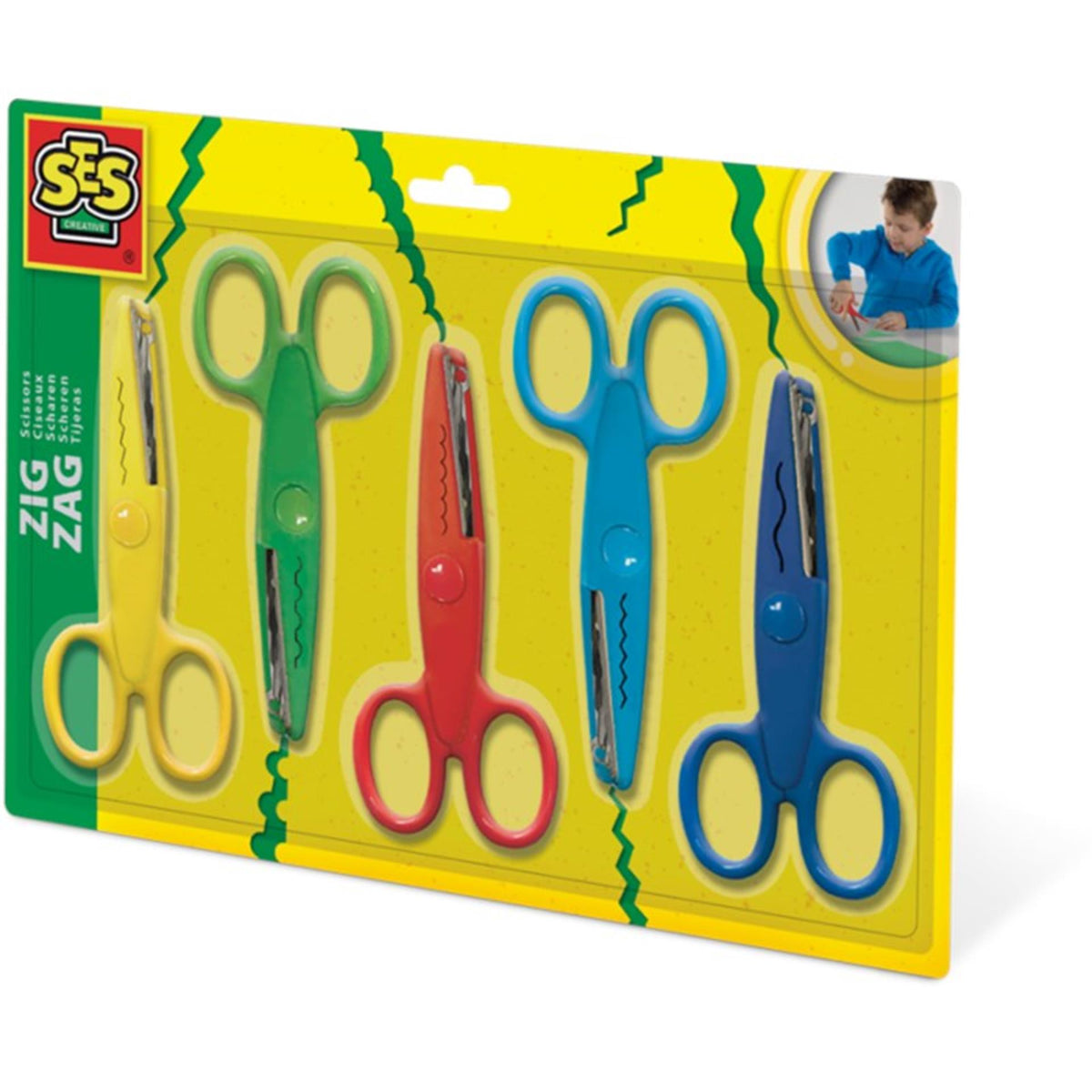 Ses zigzag kinderscharen 5-delig