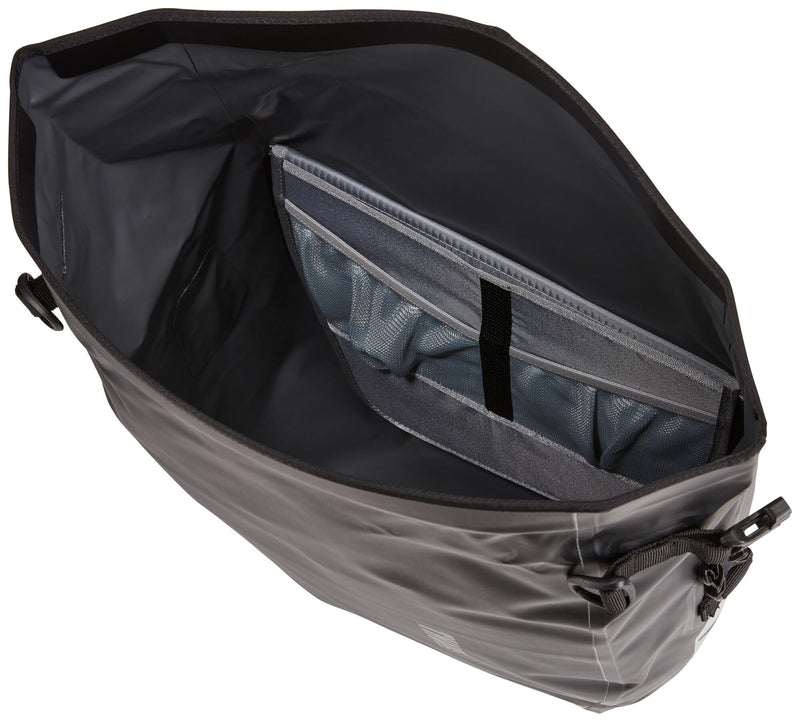 Thule pack'n pedal tas shield pannier large bag shield pannier large yellow