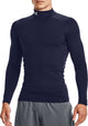 Under armour ua cg armour comp mock-blu heren sportshirt - midnight navy - wit