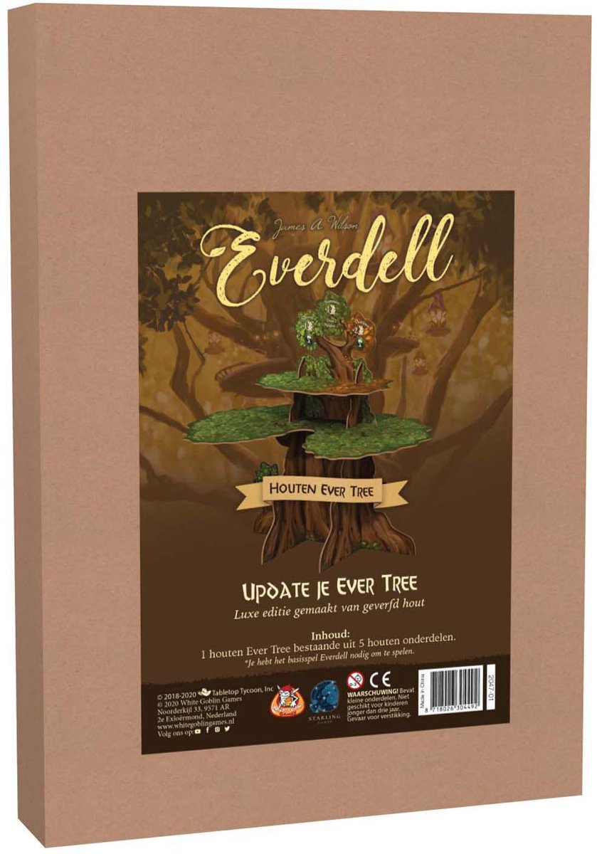 White goblin games - everdell: houten evertree - familiespel - 1 tot 4 spelers - 40 minuten - vanaf 12 jaar