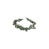 Countryfield guirlande abies groen met glitter kunststof 22x18x183cm - afbeelding 1