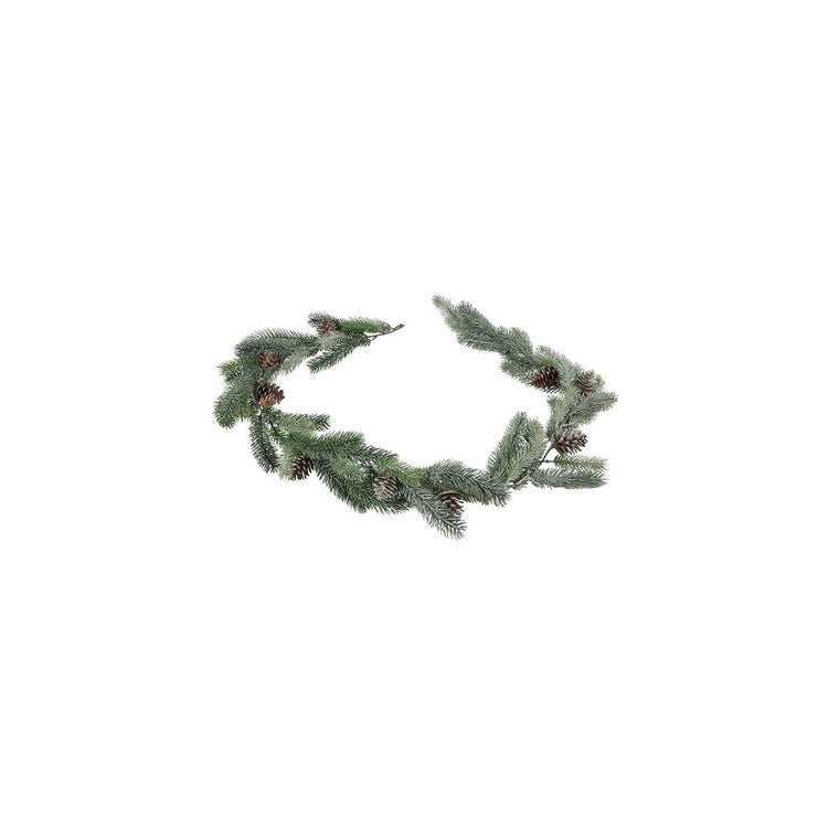 Countryfield guirlande abies groen met glitter kunststof 22x18x183cm