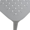 Tafel porto kunststof 65x65cm grijs