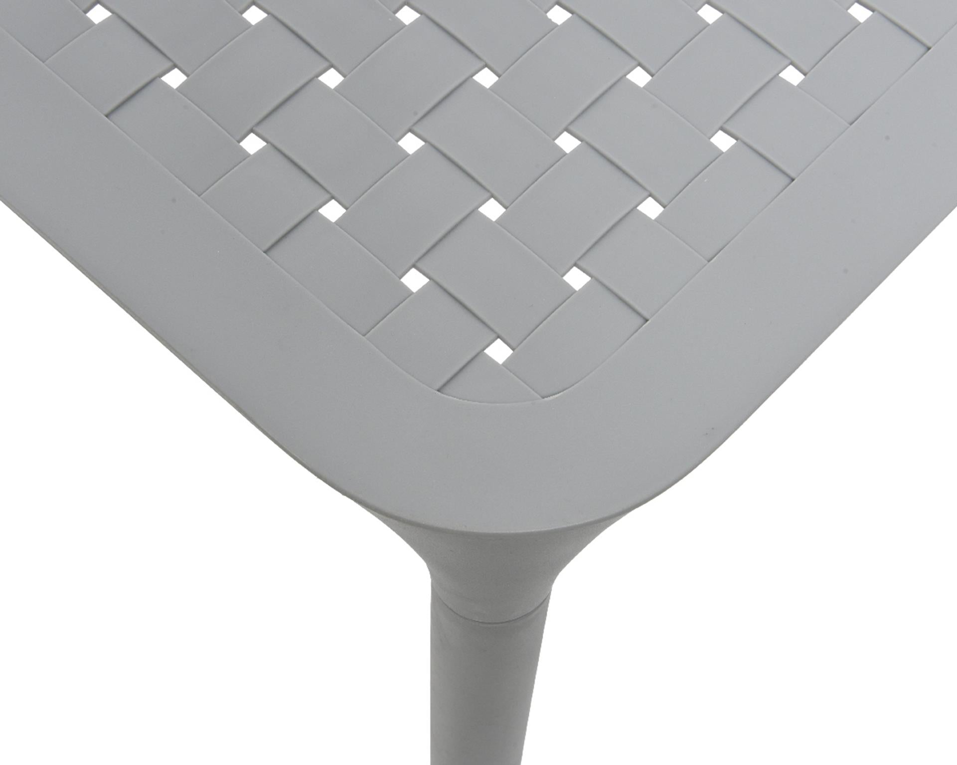 Tafel porto kunststof 65x65cm antraciet