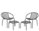 Decoris vigo balkonset antraciet stoelen + voetenbank