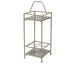 Decoris toulouse buitenwijnrek serveertafel taupe met mozaiek-inleg 28x26x74.5cm