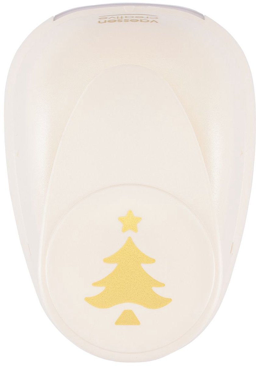 Vaessen creative pons - figuurpons - kerstboom - 2,8 x 3,8 cm