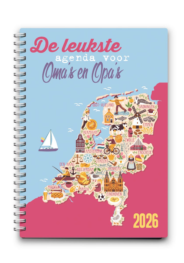 Merkloos sans marque de leukste agenda voor oma's en opa's 2026