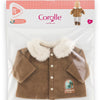 Corolle poppenjasje velours kleine ontdekker 36cm bruin fleece natuurprint.