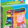 Totum peppa pig creatieve knutselset met stempels, potloden en stickers - educatief speelgoed junior creatief knutselen stempelen knutselen
